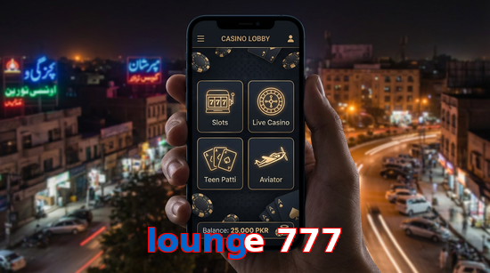 Main screen of Lounge 777 app page for PK players